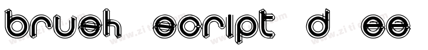 Brush Script D EE Re字体转换